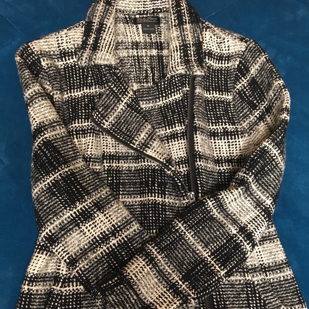 Lucky Brand tweed zip up jacket